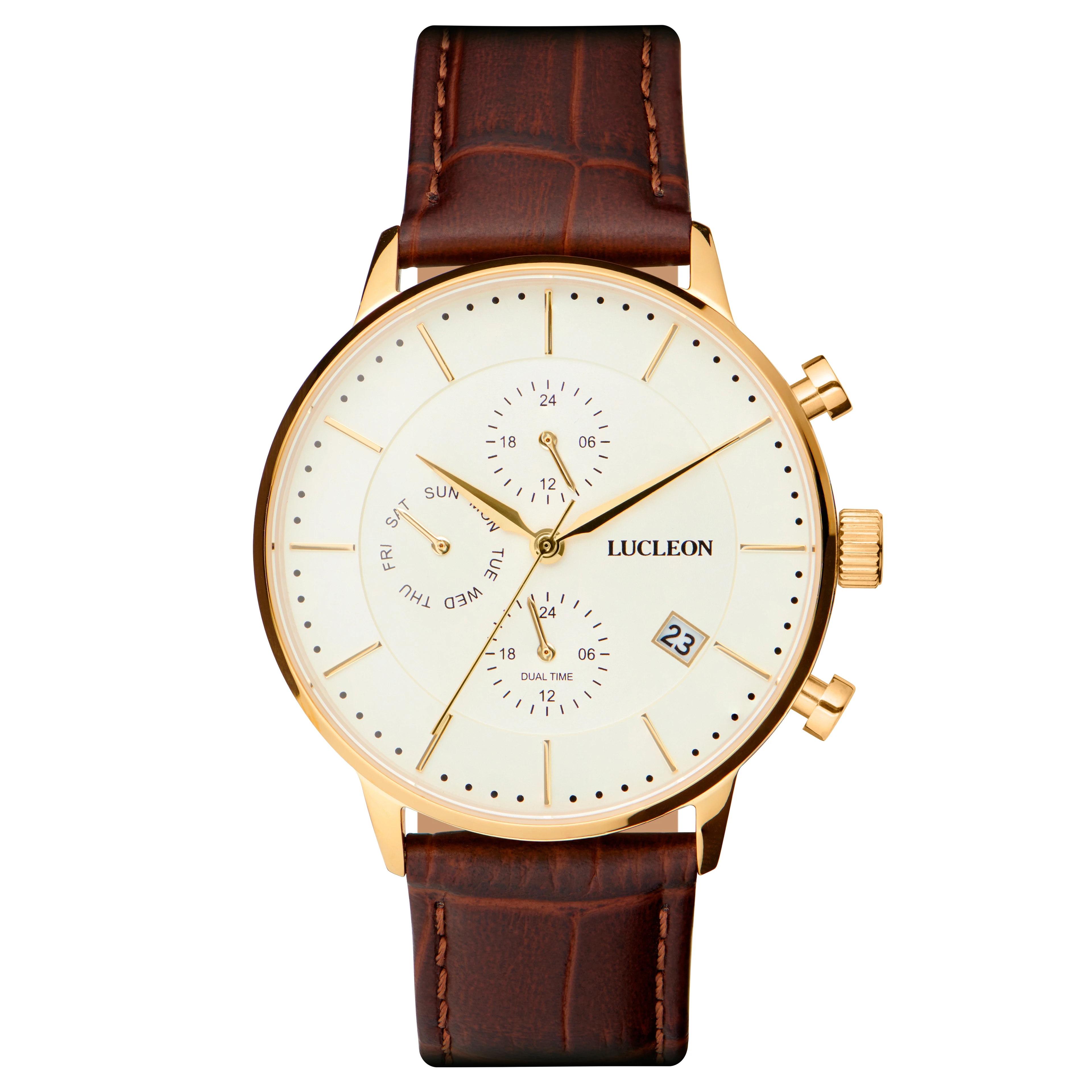 Classic Leather Business Watch